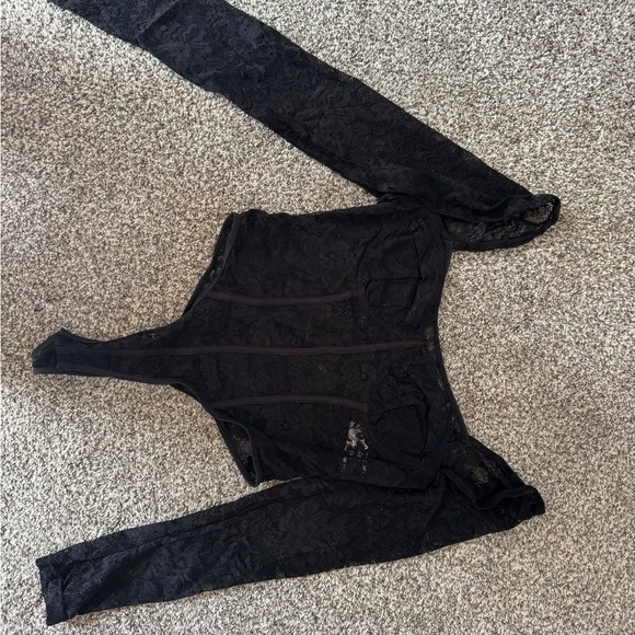 Shein Bae Black Lace Bodysuit - Picture 5 of 7